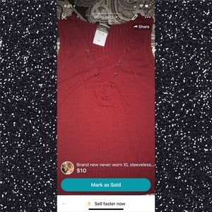 Red XL women’s Cut Out Tank